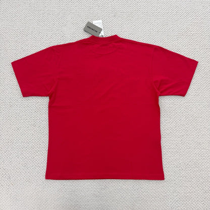 Balenciaga Cursive T-Shirt "Red"