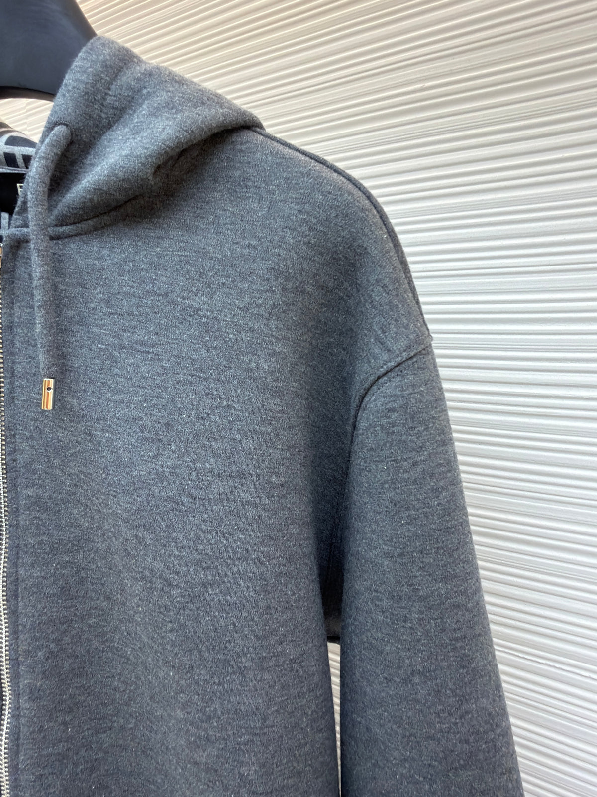 Fendi Cotton Hooded Sweatshirt "Dark Gray"
