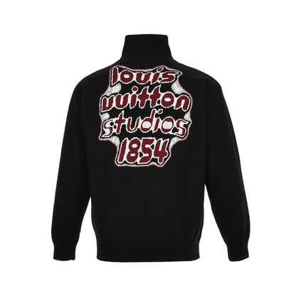 Louis Vuitton Zip-Up Sweater Jacket "Black"