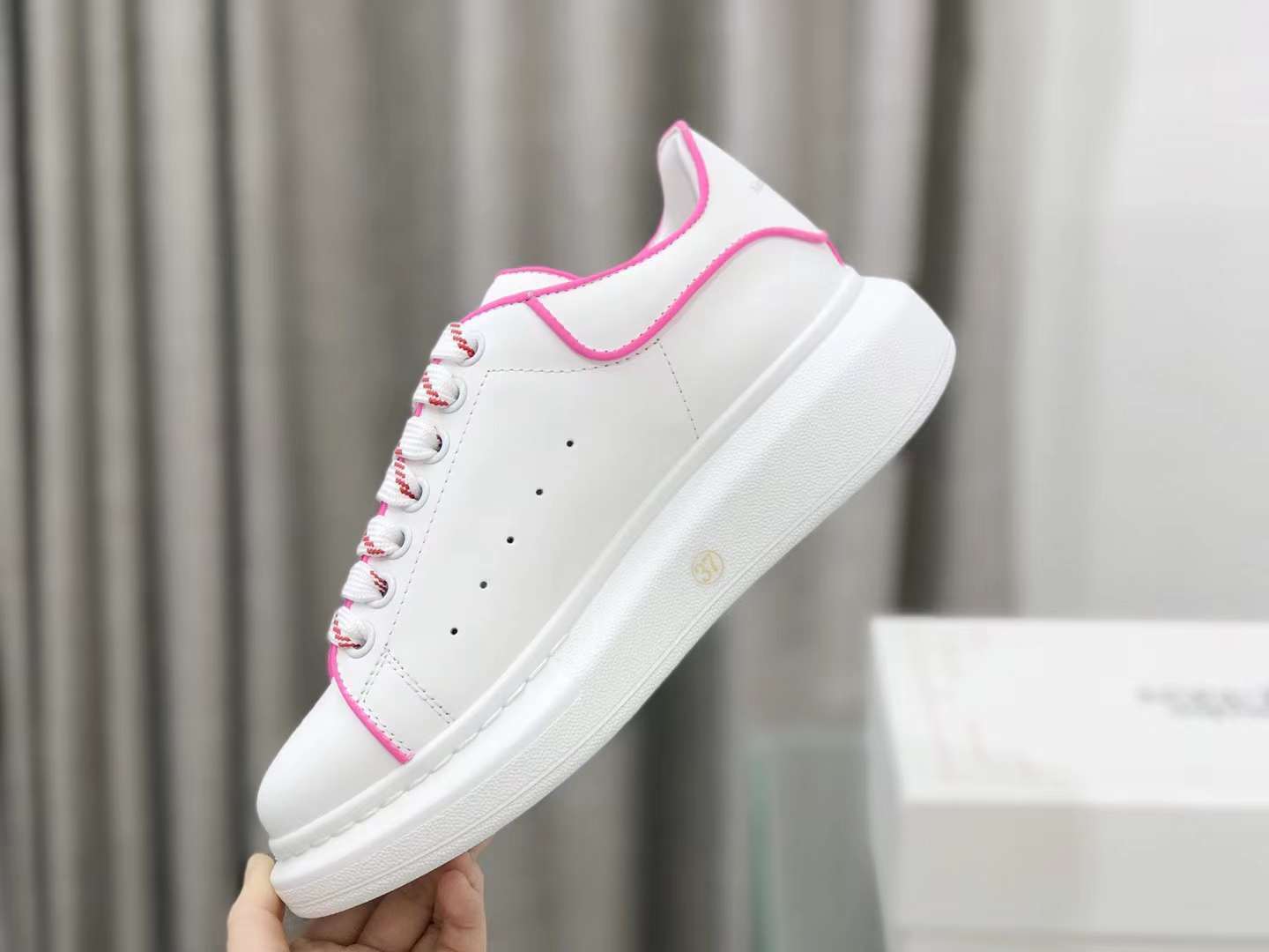 Alexander McQueen Oversized "Fluo Pink Outline"