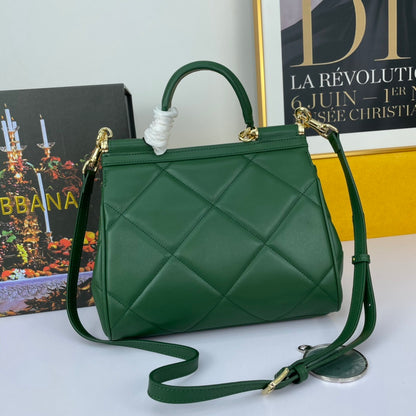 Dolce & Gabbana Sicily Quilted Leather Handbag