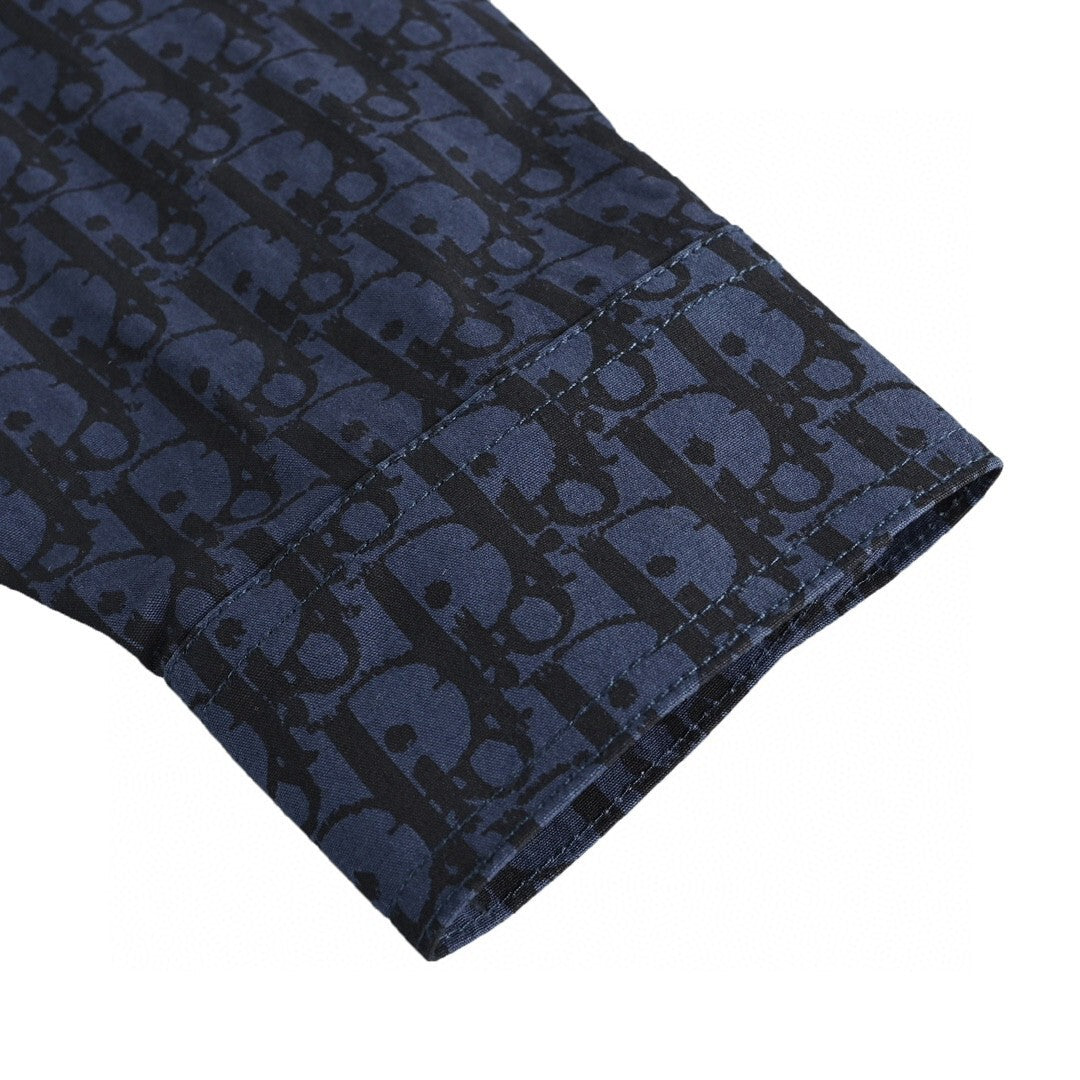 Dior Monogram Overshirt "Blue-Black"