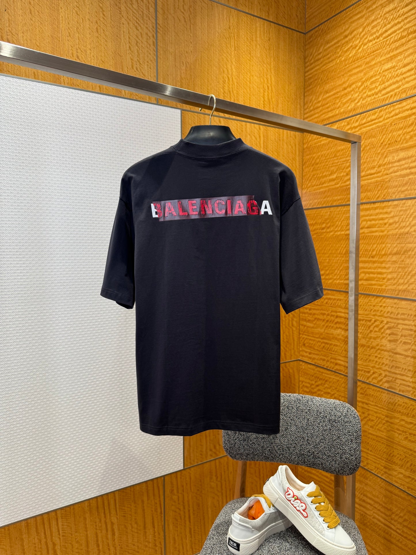 Balenciaga Taped Back T-Shirt "Black"