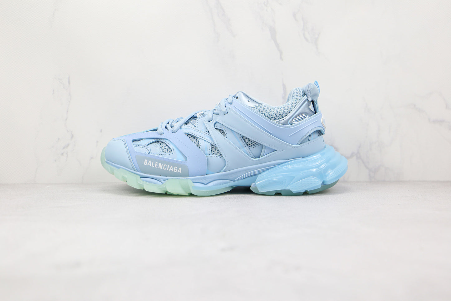 Balenciaga Track "Light Blue Clear Sole"