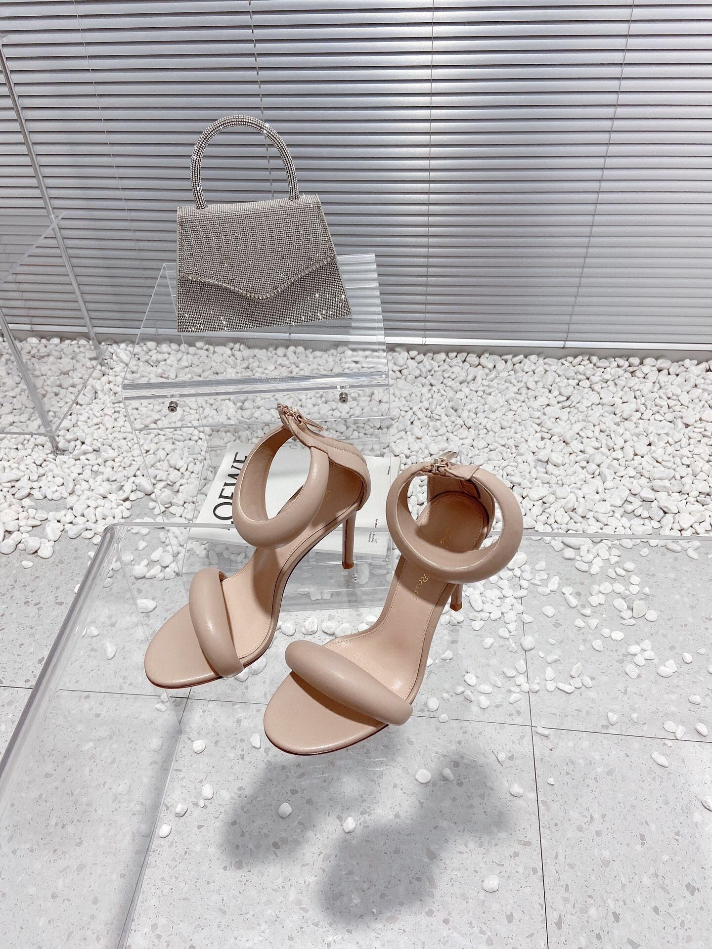 Gianvito Rossi Bijoux High Heels 100mm "Beige"