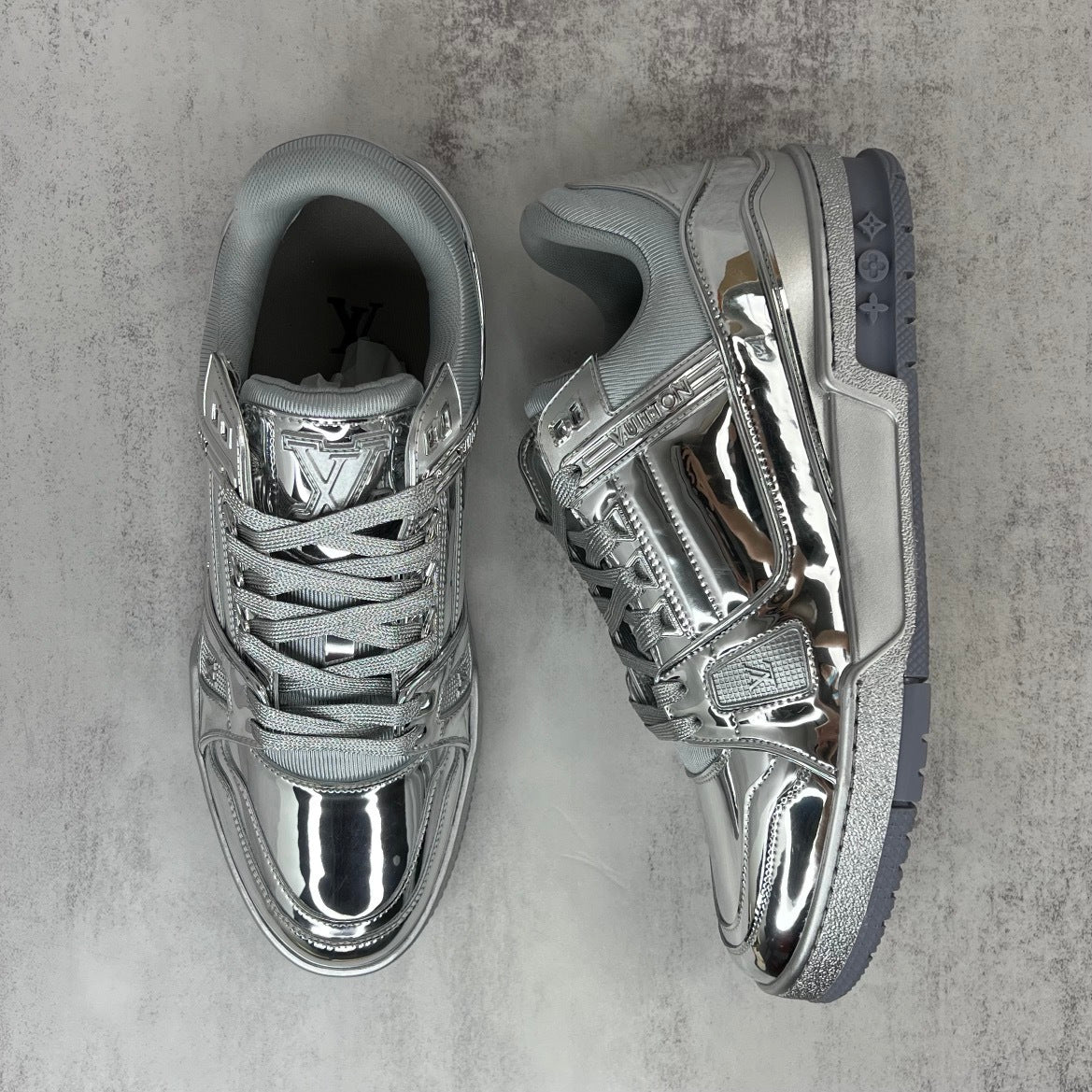 Louis Vuitton Trainers "Silver"