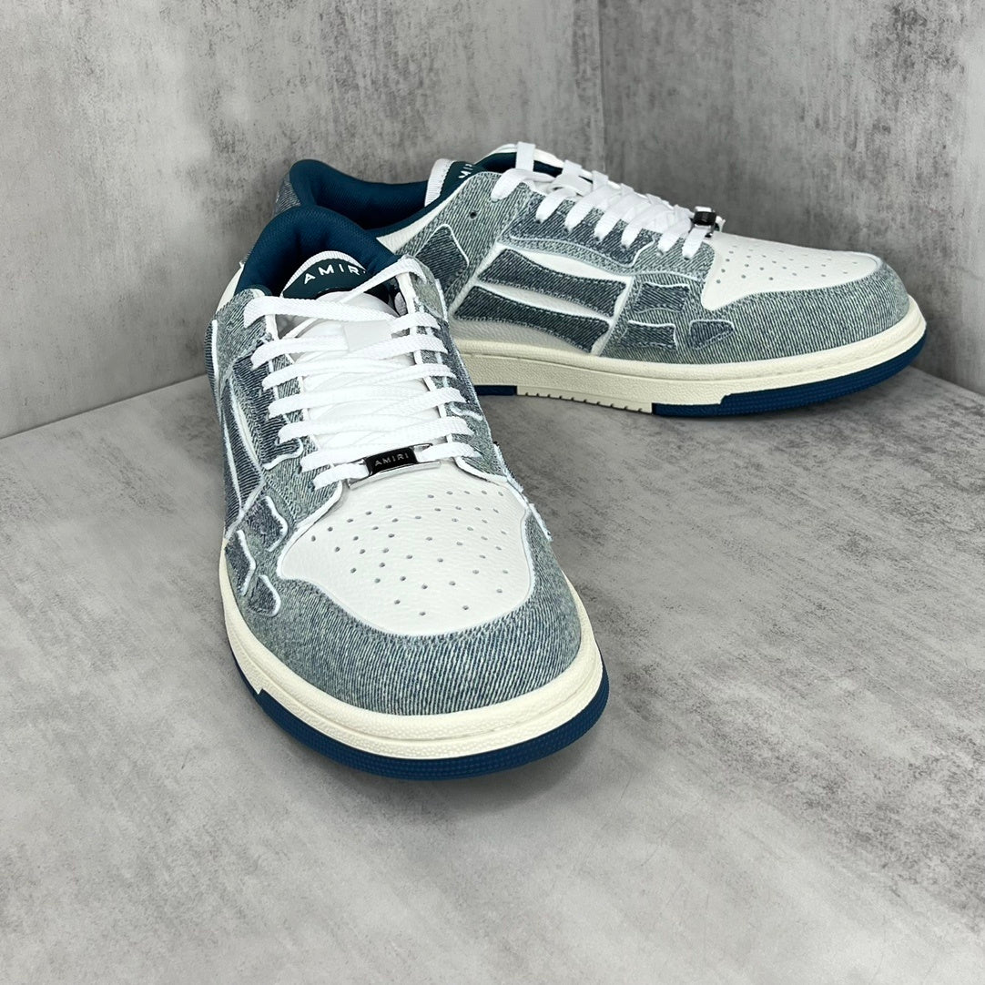Amiri Skel Top Low "Denim Slate Blue"