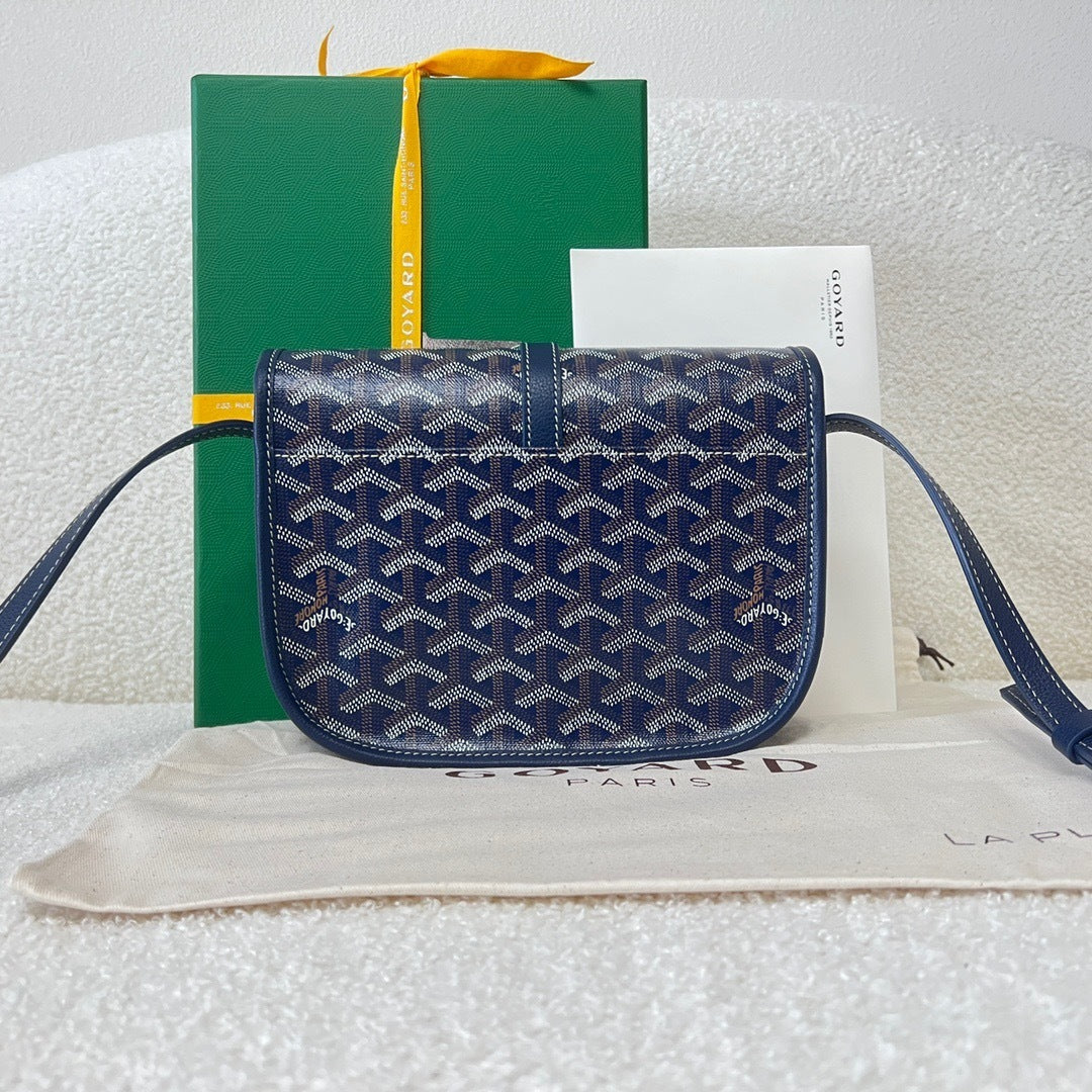 Goyard Belvedere PM Leather Handbag