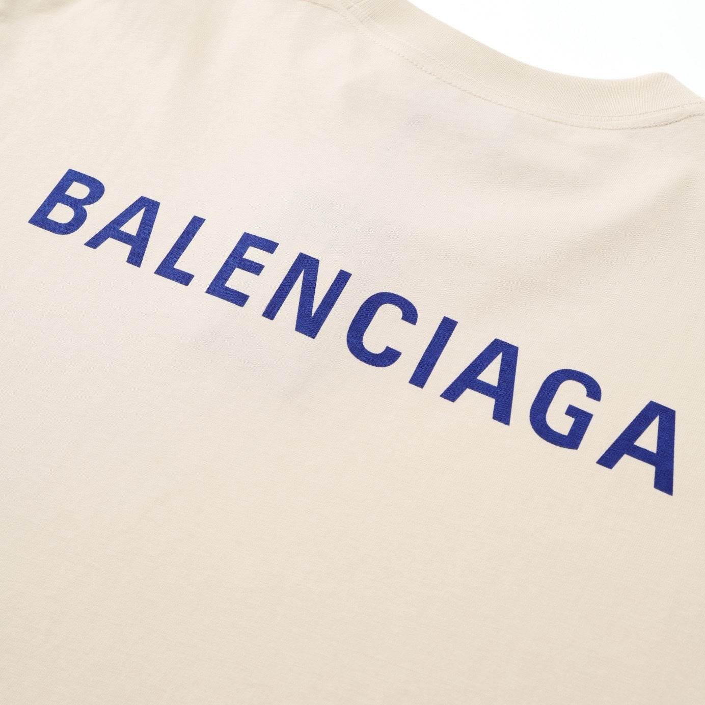 Balenciaga T-Shirt "Beige-Blue"