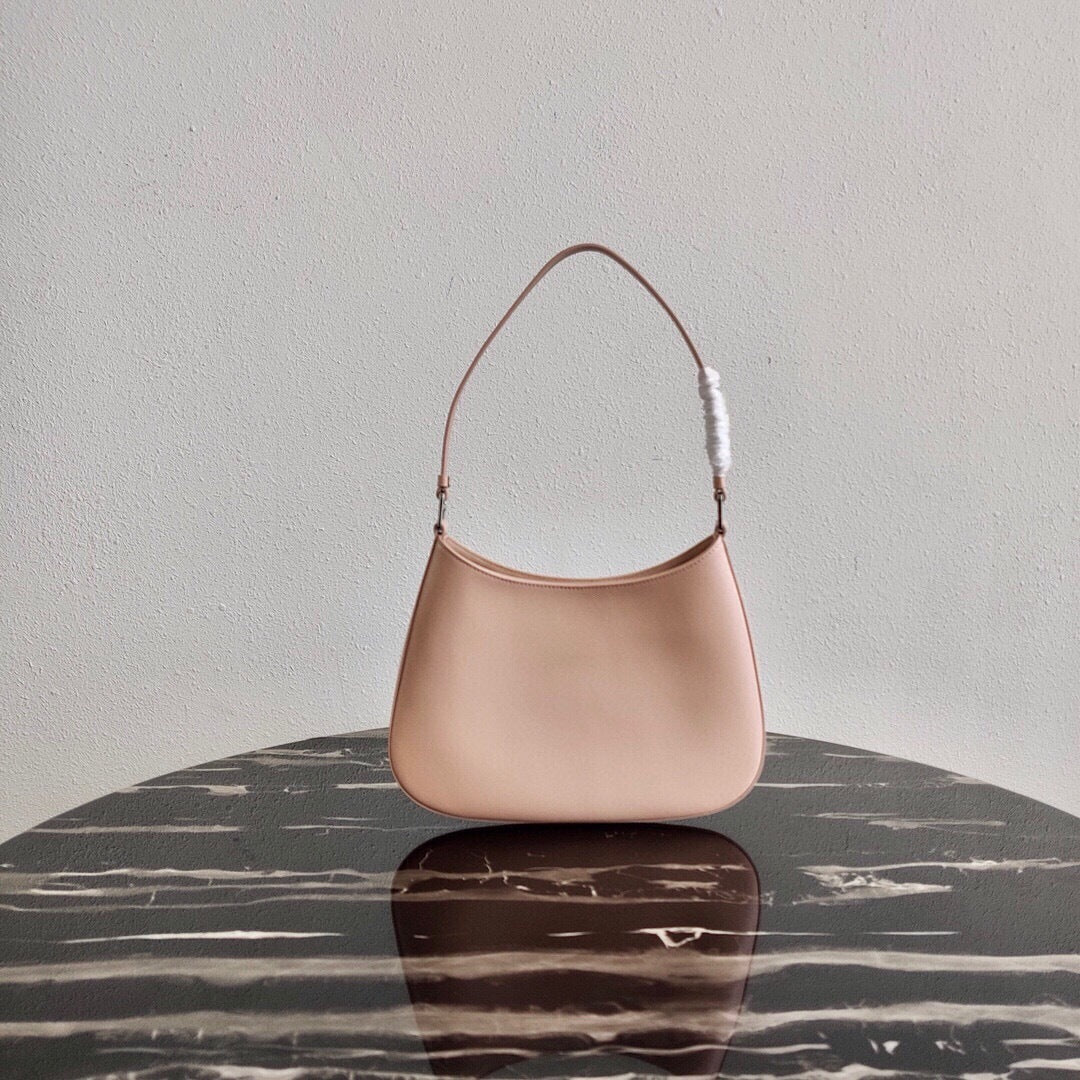 Prada Cleo Brushed Leather Shoulder Bag