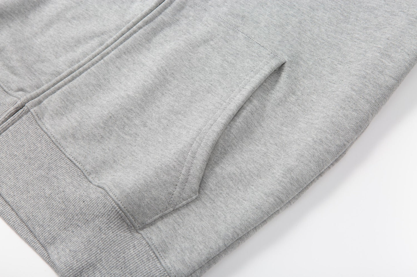 Burberry Hove Check Embroidery Logo Zip-Up Hoodie "Grey"