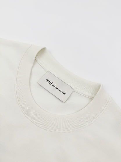 Ami Paris Place Des Victoires T-Shirt "White-Black"