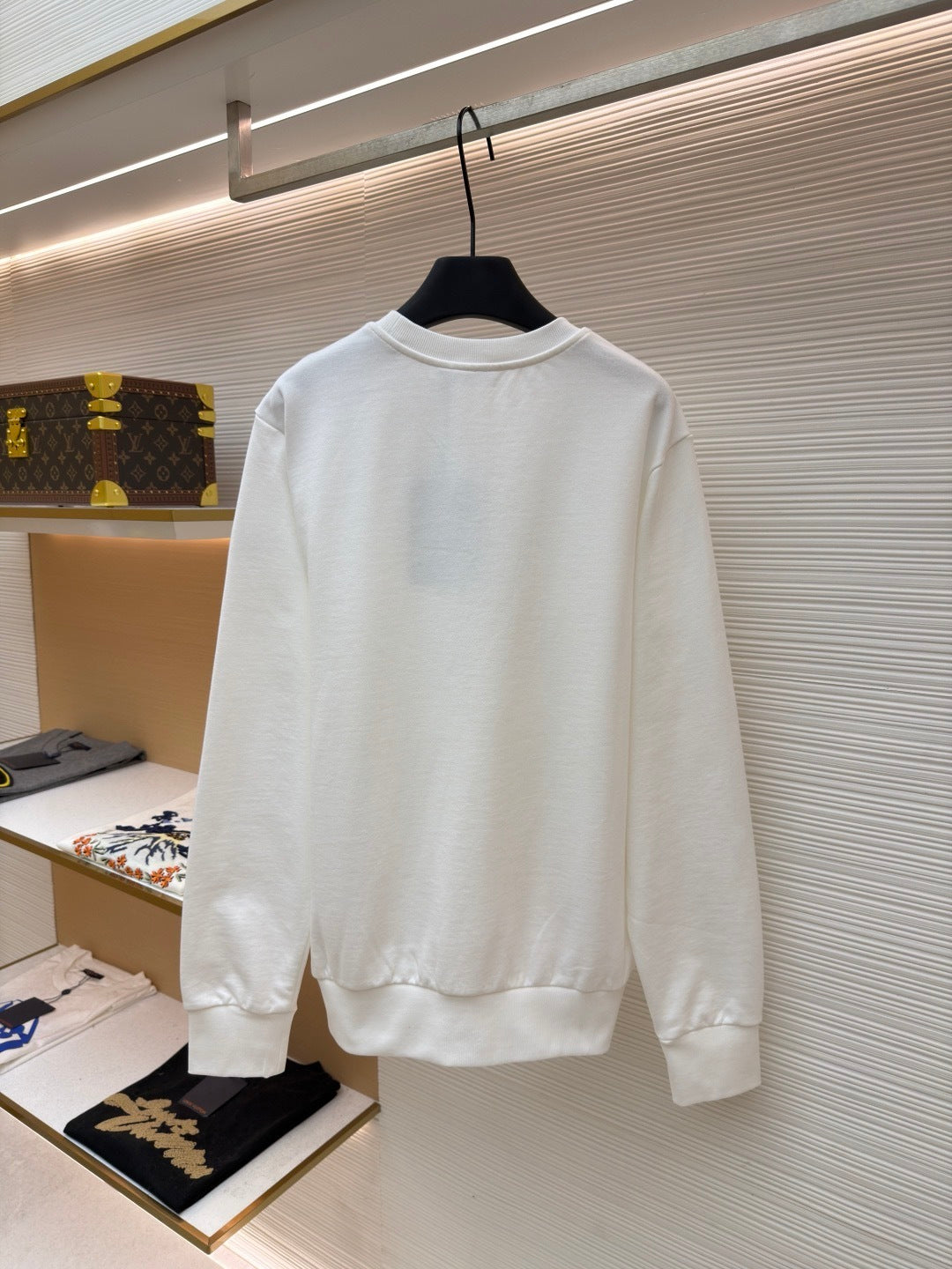 Moncler Blurred Logo Sweatshirt "White"