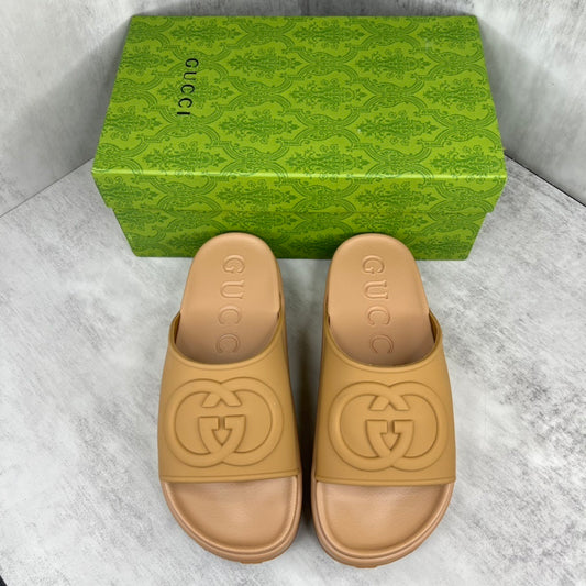 Gucci Slides "Camel Brown"