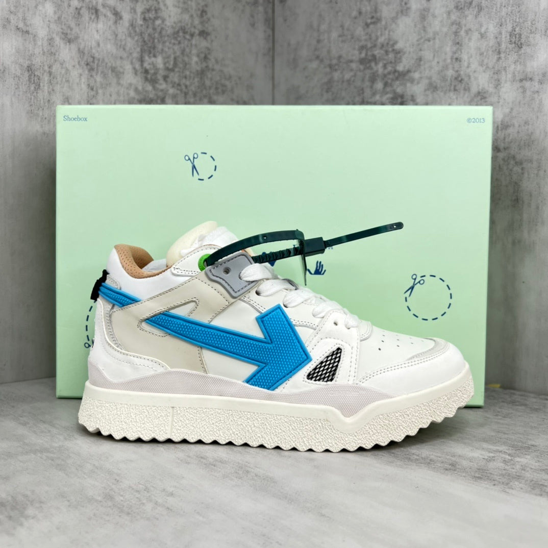 Off-White Sponge Mid "White-Blue"