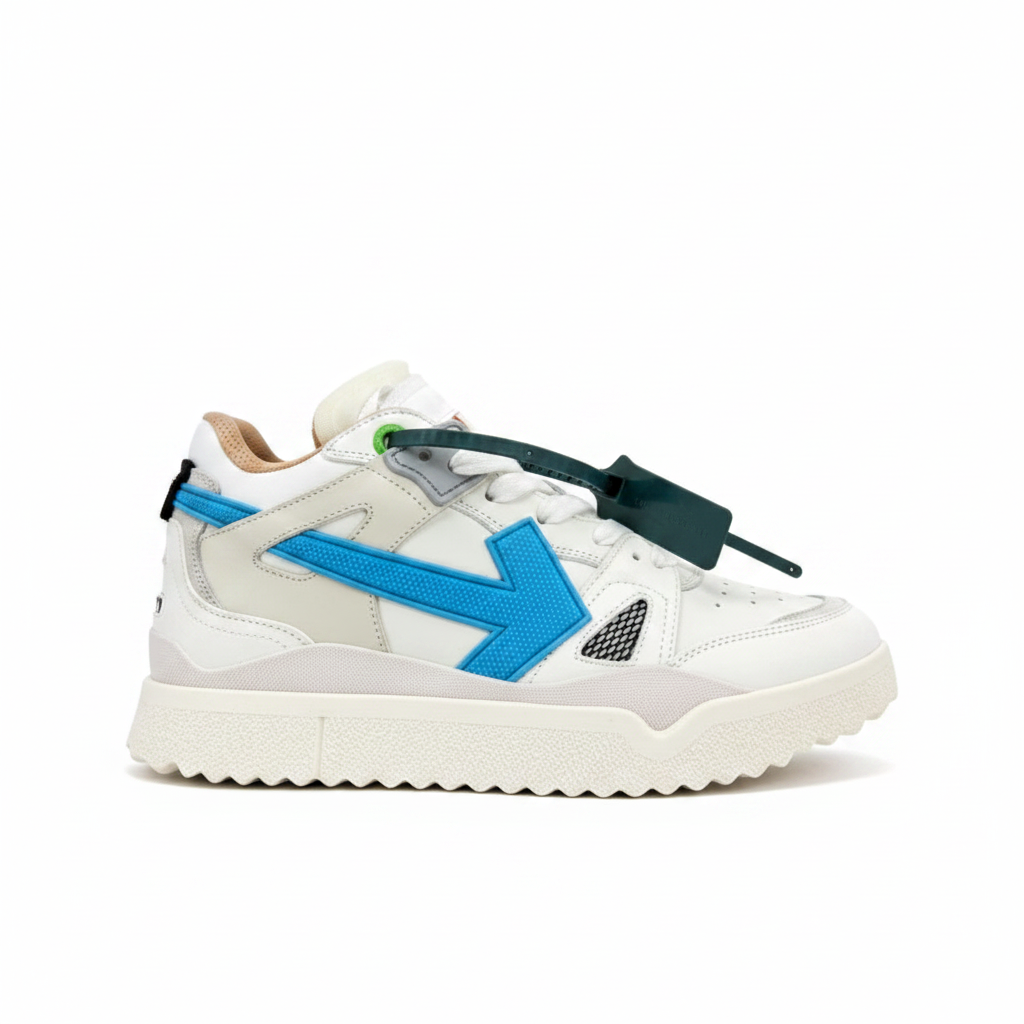 Off-White Sponge Mid "White-Blue"