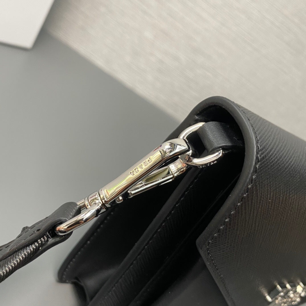Prada Saffiano Leather Mini Envelope Bag