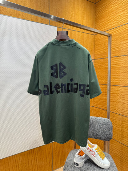 Balenciaga Tape Print T-Shirt "Green"