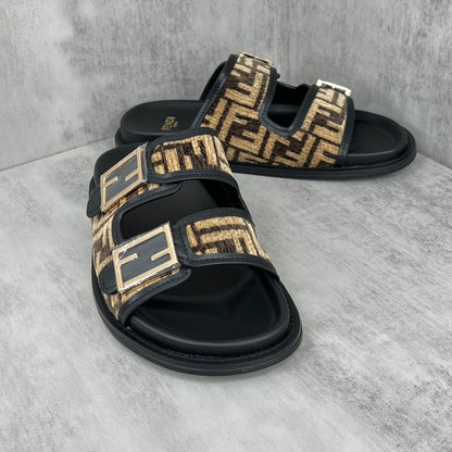 Fendi Sandals "Black-Beige"