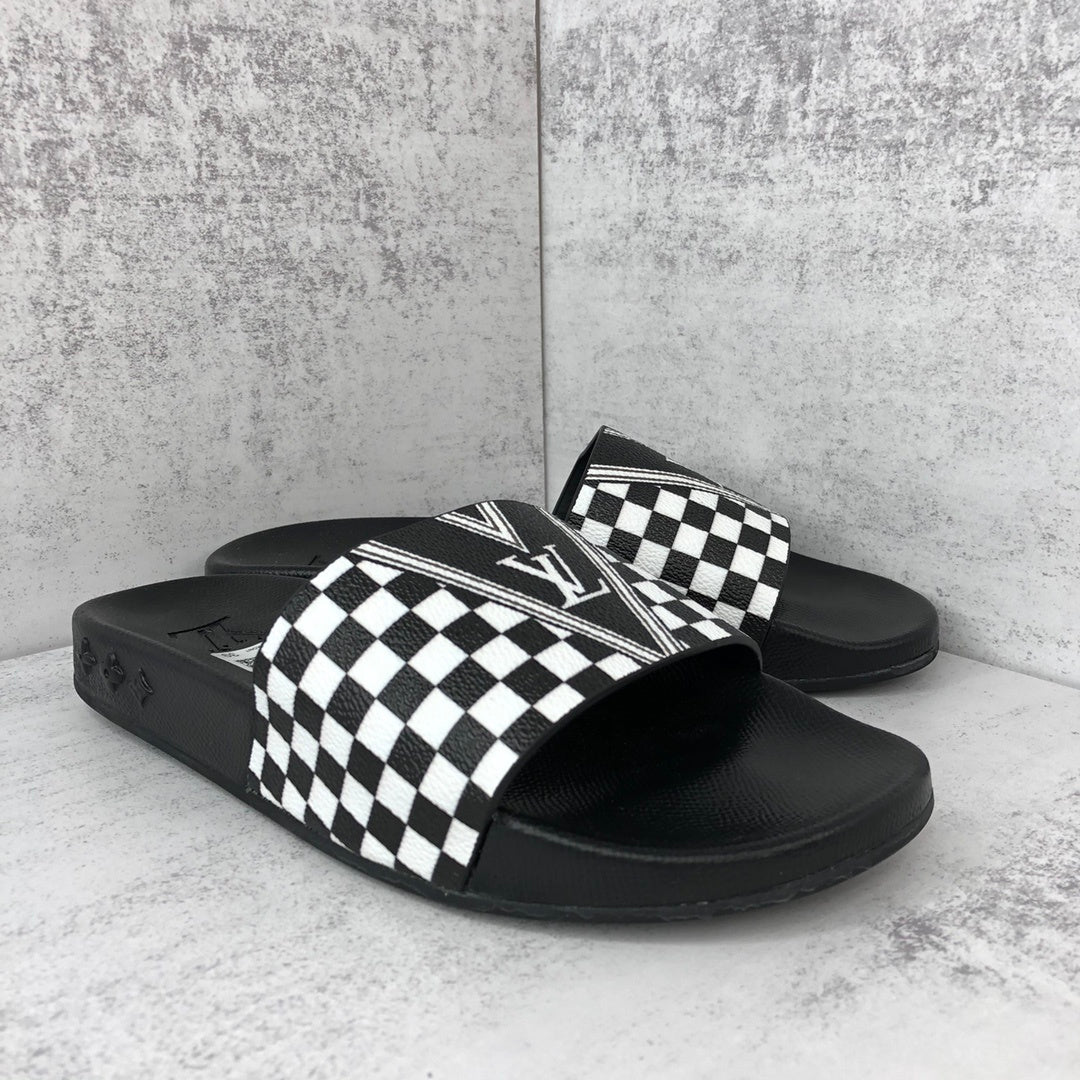Louis Vuitton Slides "Black-White"