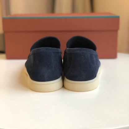 Loro Piana Summer Walk Loafers "Navy Blue"