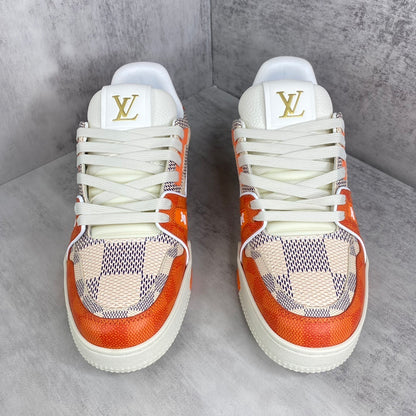 Louis Vuitton Trainers "White-Orange"