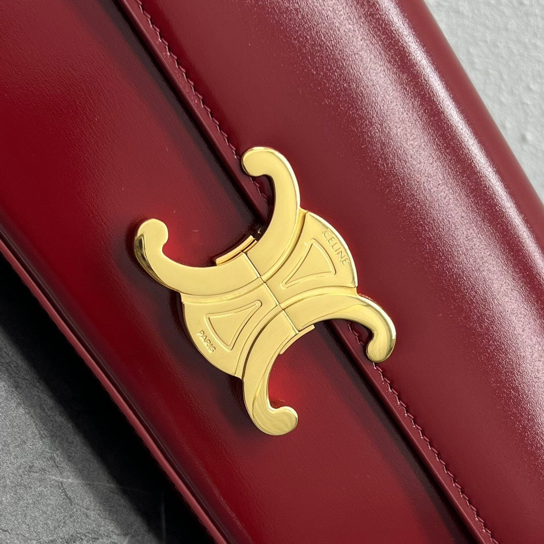 Celine Chain Shoulder Bag Claude in Shiny Calfskin