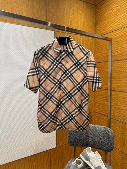 Burberry Check Cotton Shirt "Sand"