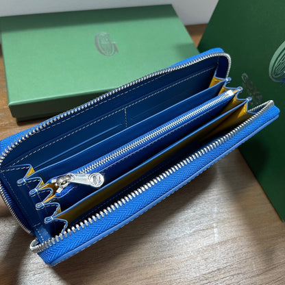 Goyard Matignon GM Wallet "Sky Blue"