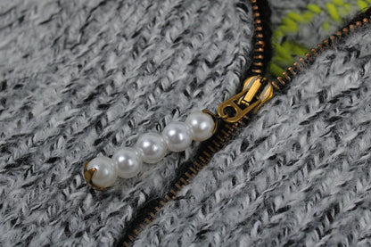 Louis Vuitton Zippered Knitted Blouson "Light Grey"