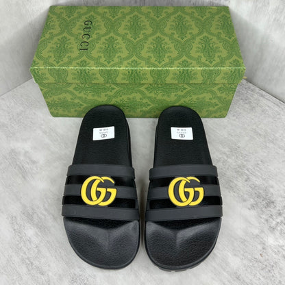 Gucci Slides "Black-Yellow"