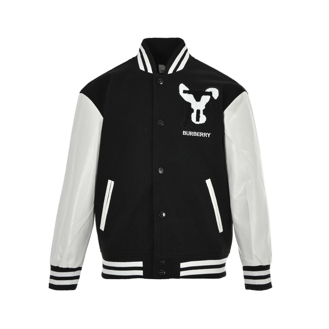 Burberry Rabbit Varsity Jacket "Black-White"