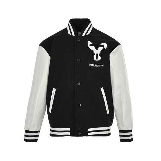 Burberry Rabbit Varsity Jacket "Black-White"