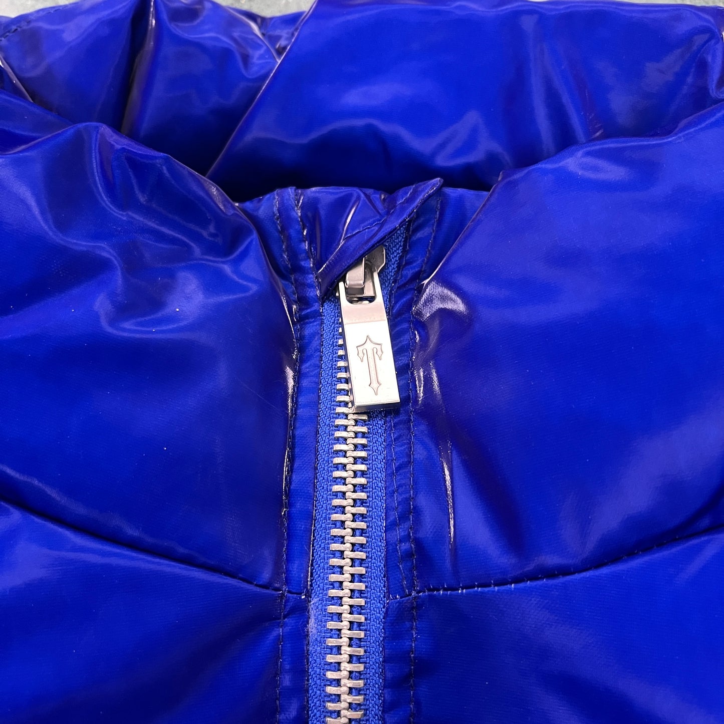 Trapstar Irongate Down Jacket "Shiny Blue"