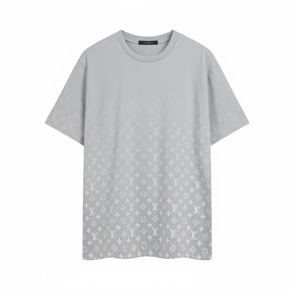 Louis Vuitton Gradient Monogram T-Shirt "Grey-White"