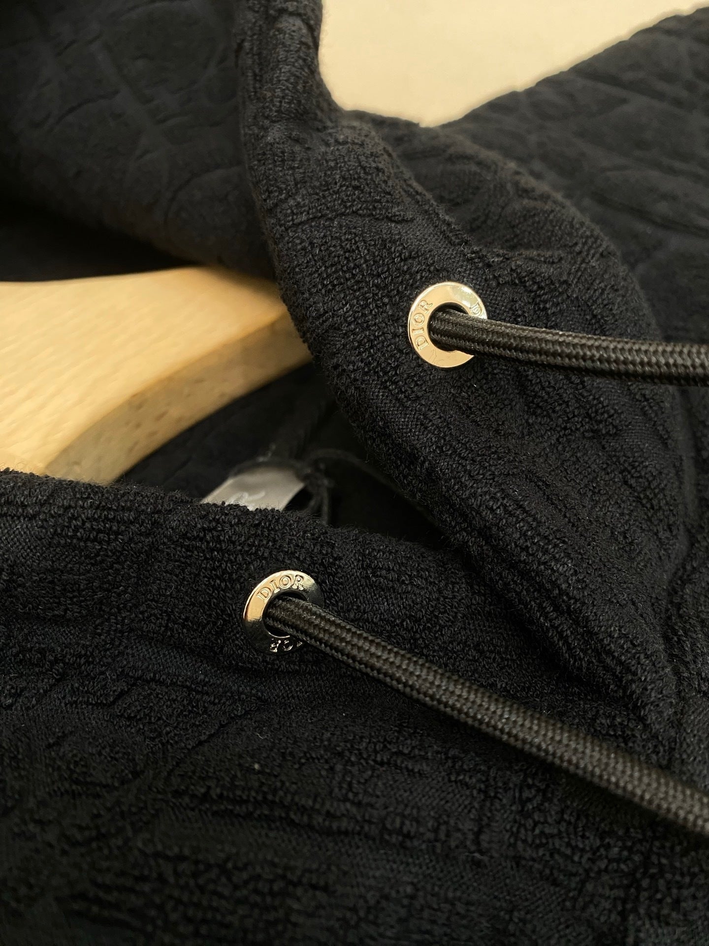 Dior Oblique Hooded Sweatshirt "Black Cotton Fleece"