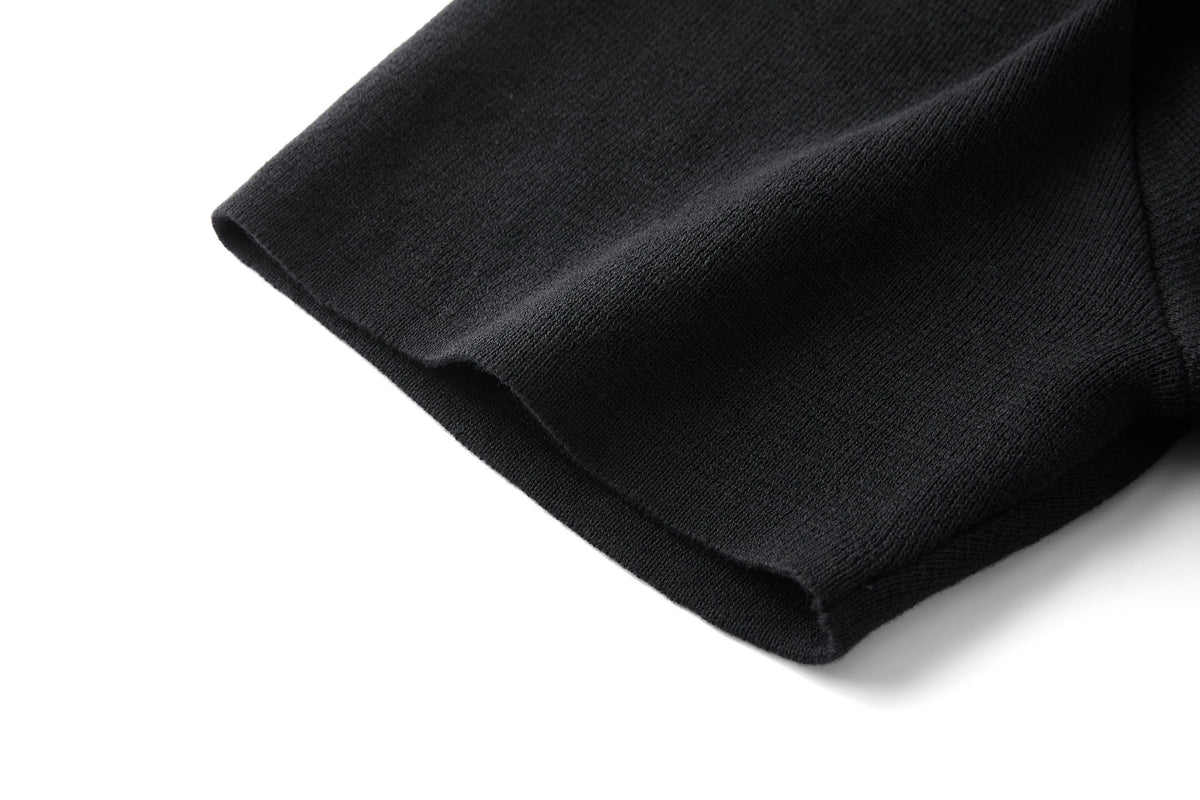 Gucci Knit Cotton T-shirt with Embroidery "Black"