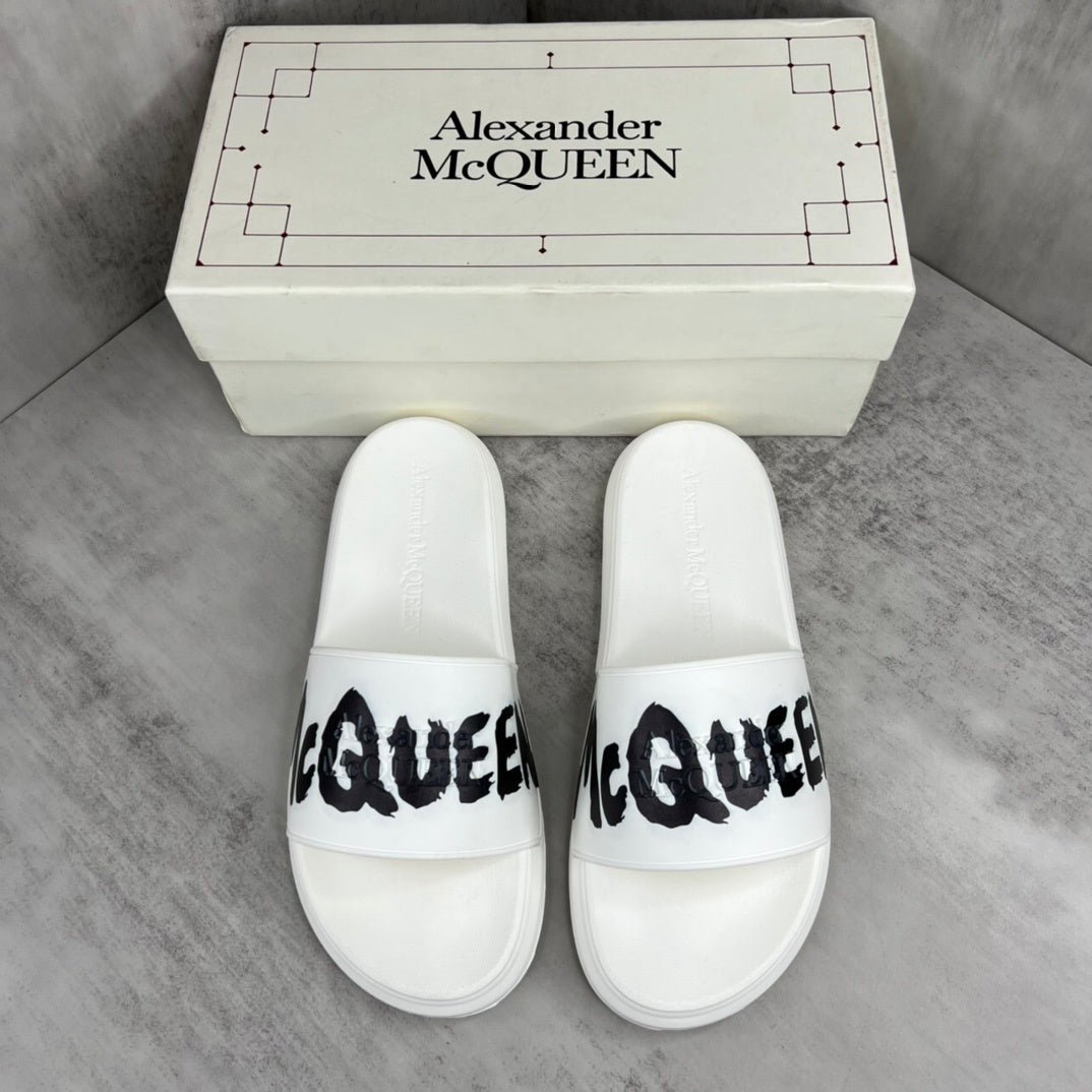 Alexander McQueen Slides "White-Black"