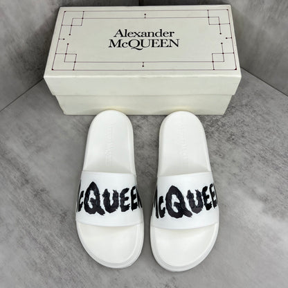 Alexander McQueen Slides "White-Black"