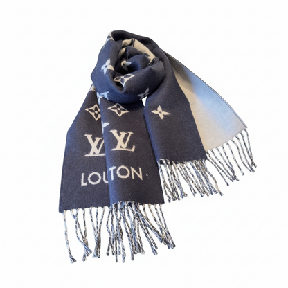 Louis Vuitton Monogram Scarf "Blue"