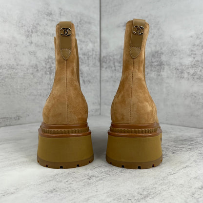 Chanel Chelsea Boots "Camel Brown"