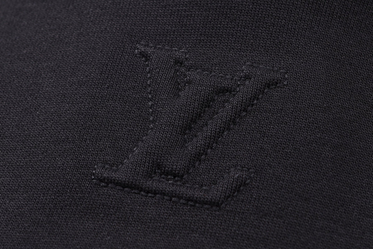 Louis Vuitton LV Embossed Cotton Hoodie "Black"