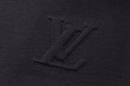 Louis Vuitton LV Embossed Cotton Hoodie "Black"