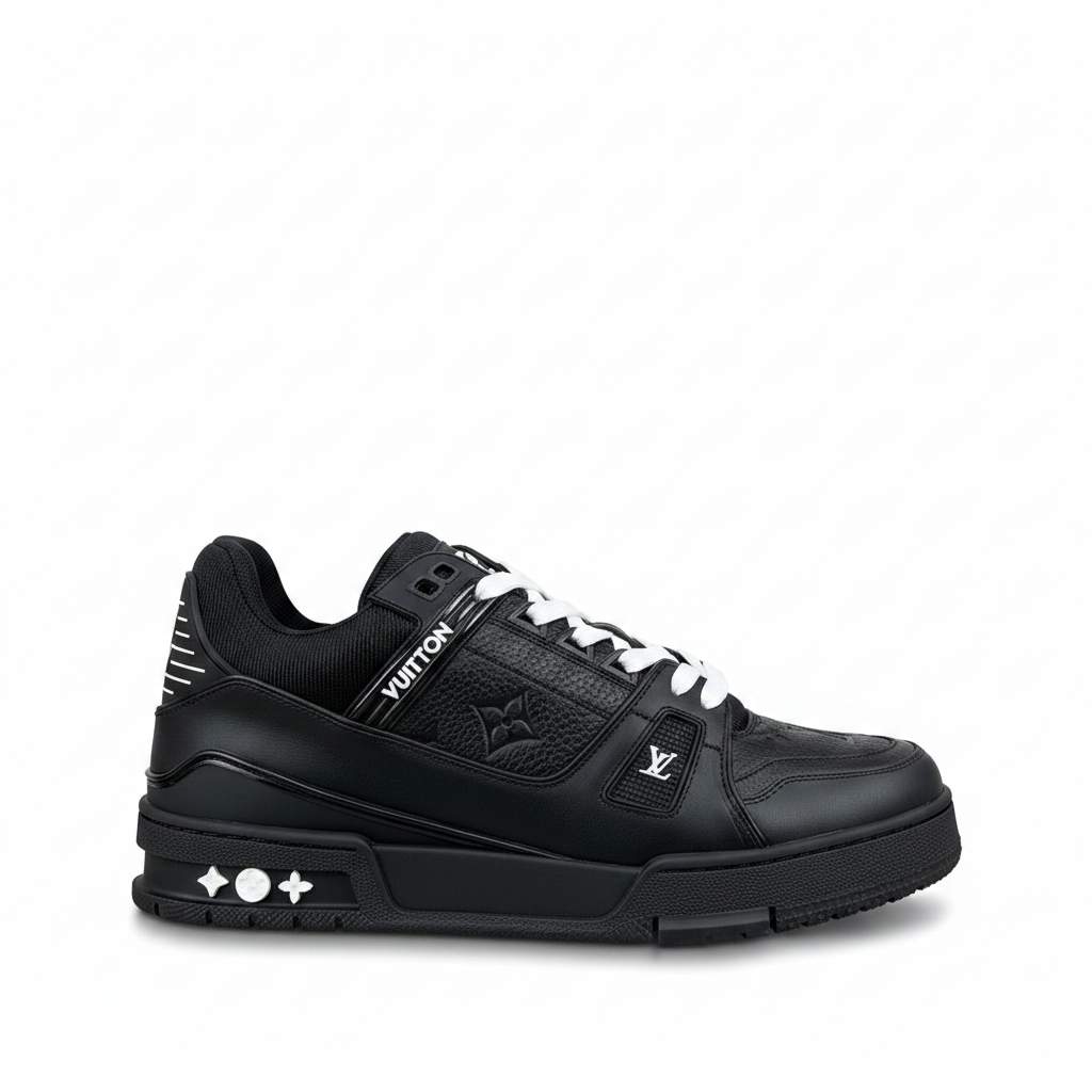 Louis Vuitton LV Trainers "Black Embossed Monogram"