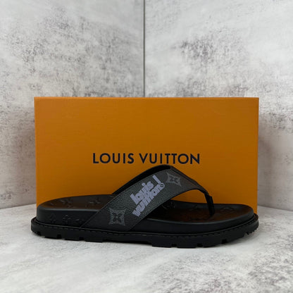 Louis Vuitton Flip-Flops "Black-Grey"