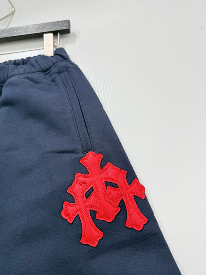 Chrome Hearts Paper Jam Triple Cross Sweatpants "Navy"