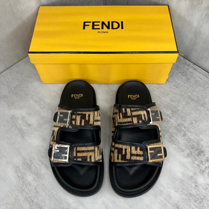 Fendi Sandals "Black-Beige"