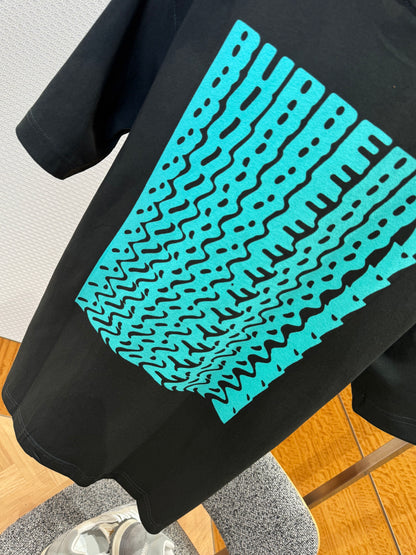 Burberry Warped Logo Cotton T-Shirt