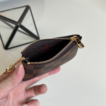 Louis Vuitton Key Pouch "Damier Ebene"