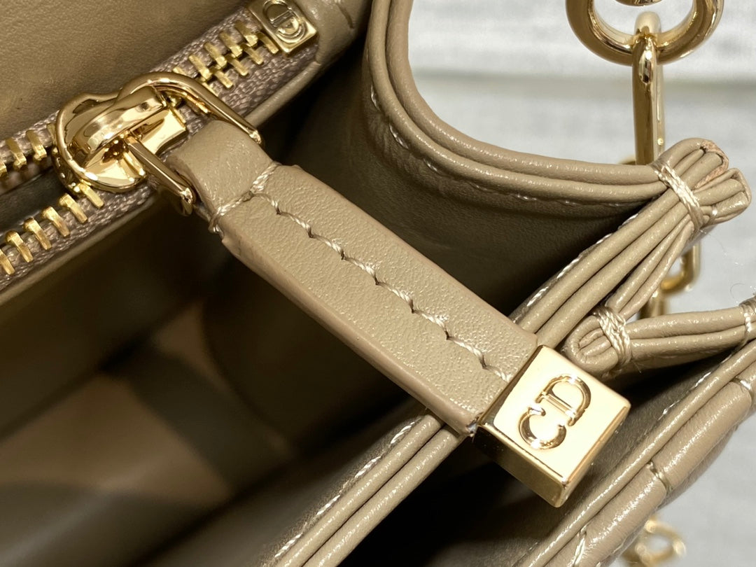 Dior My Dior Mini Bag "Powder Beige Cannage Lambskin"